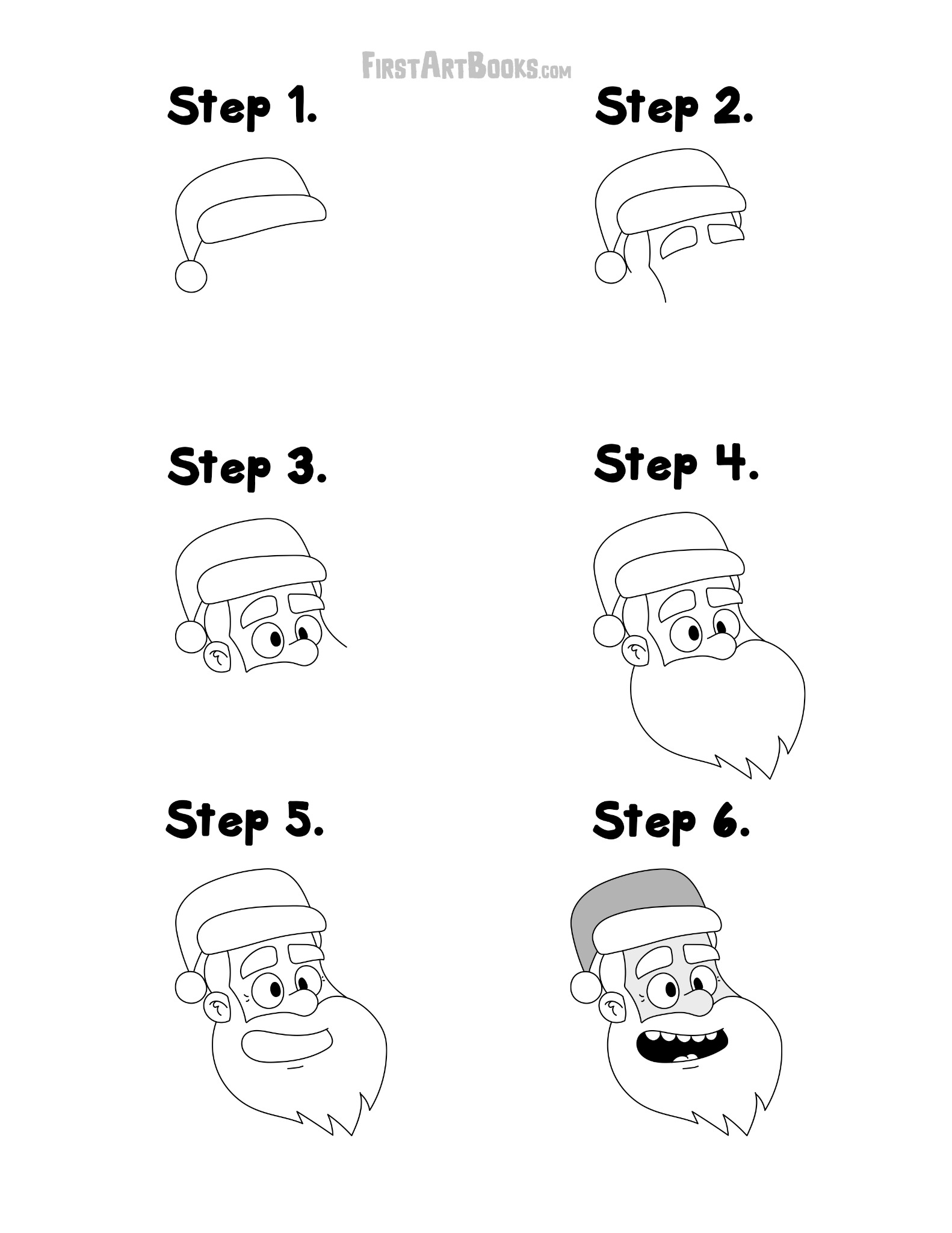 Page from How to Draw: Christmas