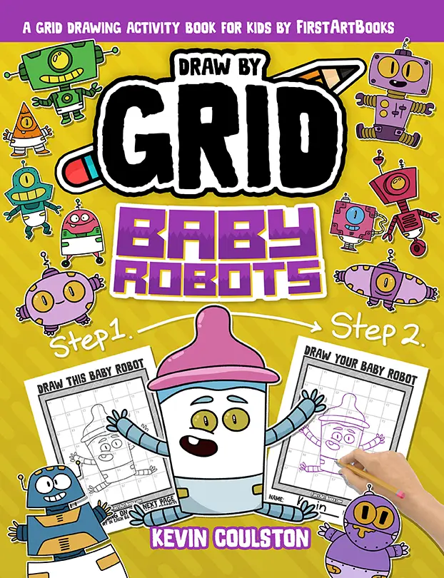 Cover of Draw by Grid: Baby Robots