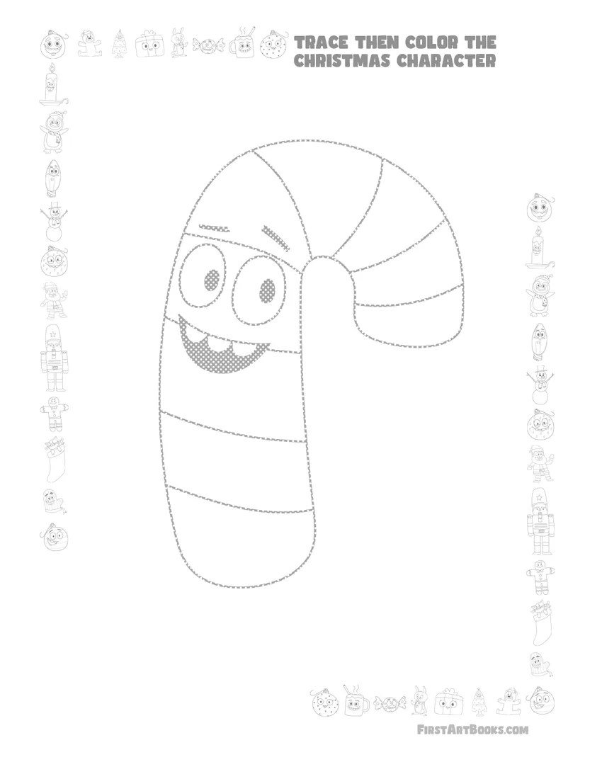 Candy cane free printable