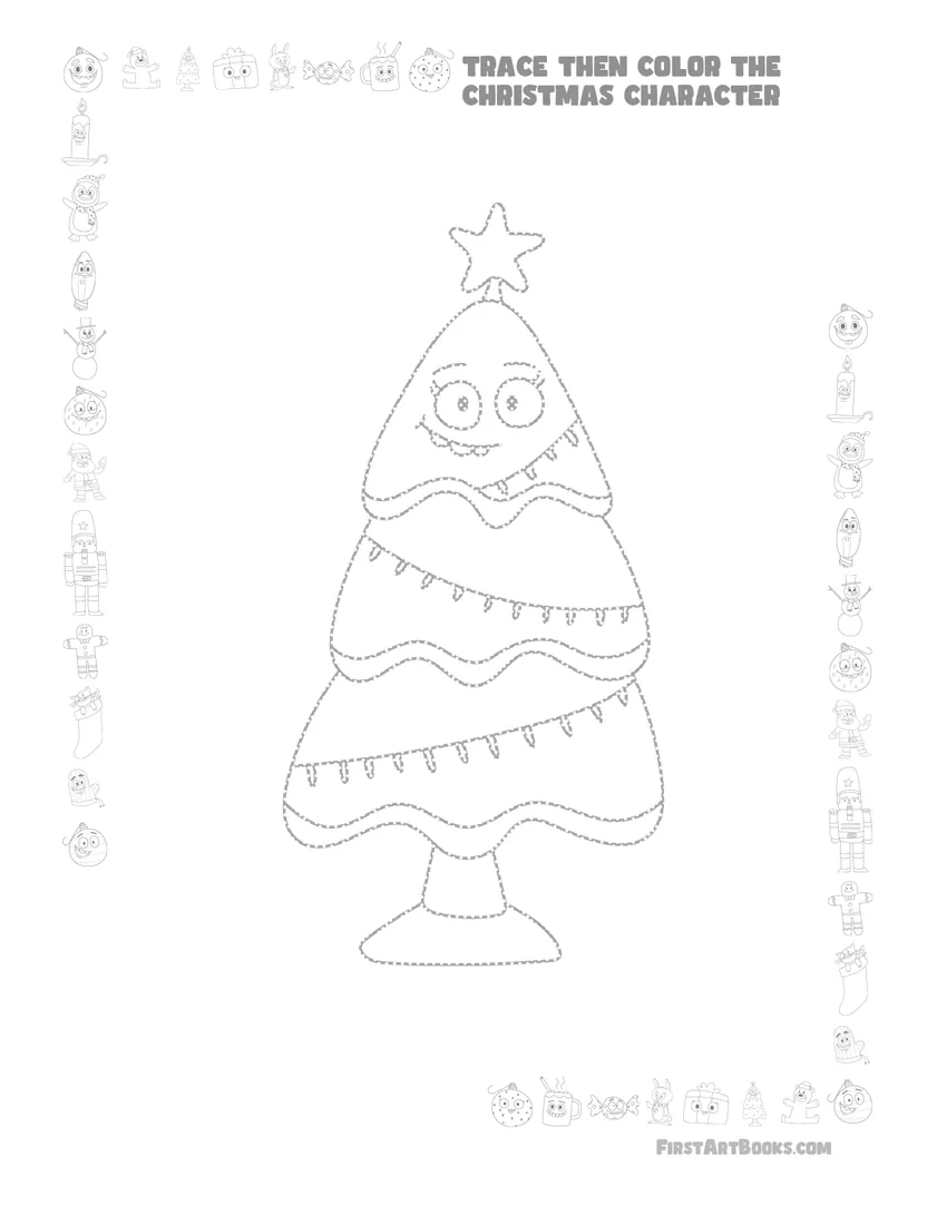 Christmas tree free printable