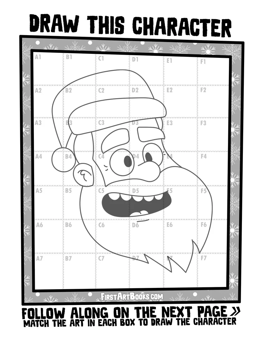 Santa grid free printable