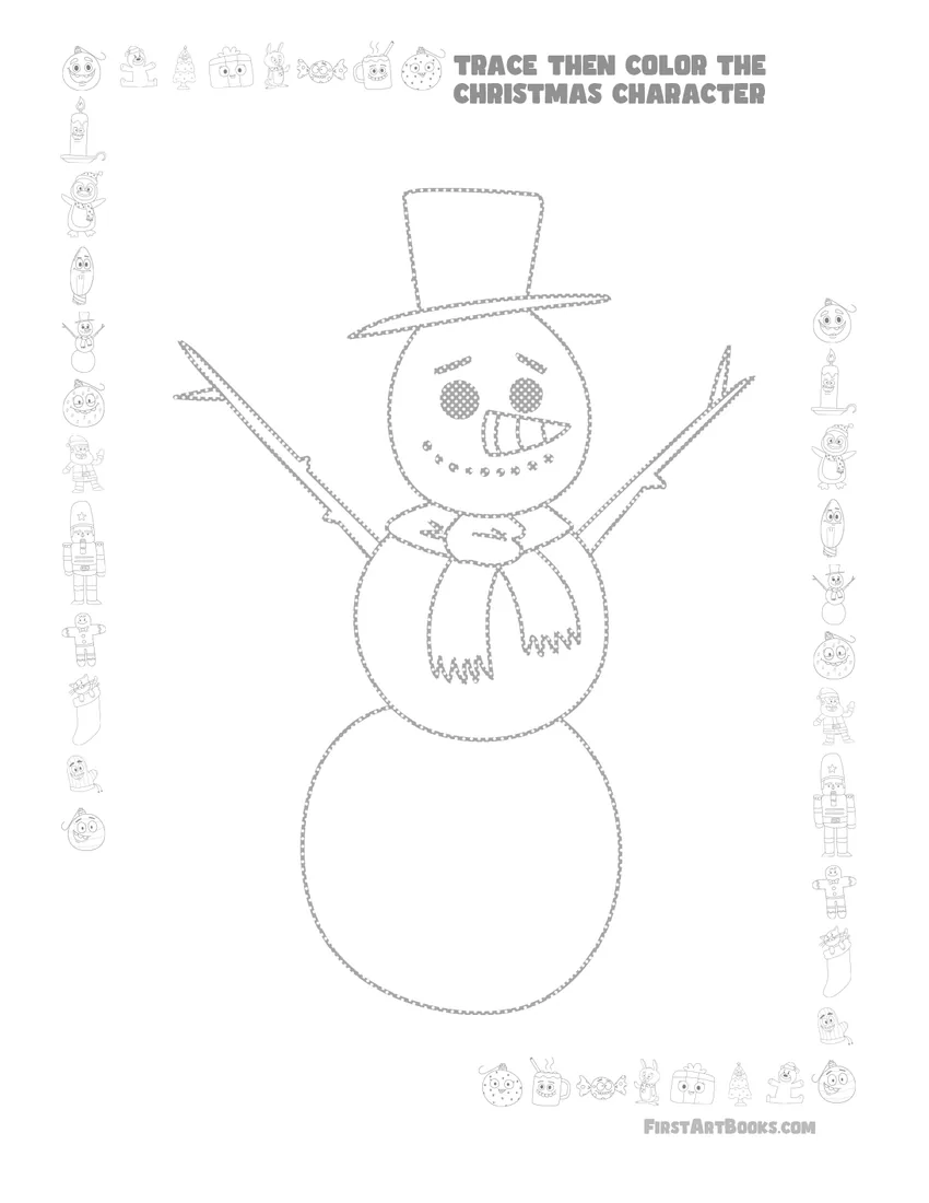 Snowman free printable