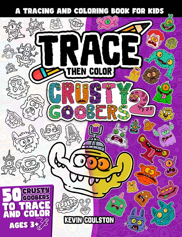 Cover of Trace Then Color: Crusty Goobers 2